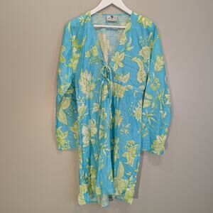 Malabar Bay Coverup Swim Beach Pool Lounge Vacation Travel Bright Bold - Size M